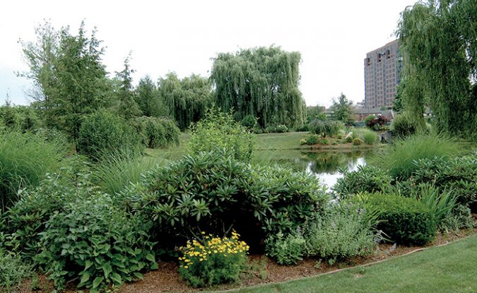 Private park at Park Place Towers in Hartford