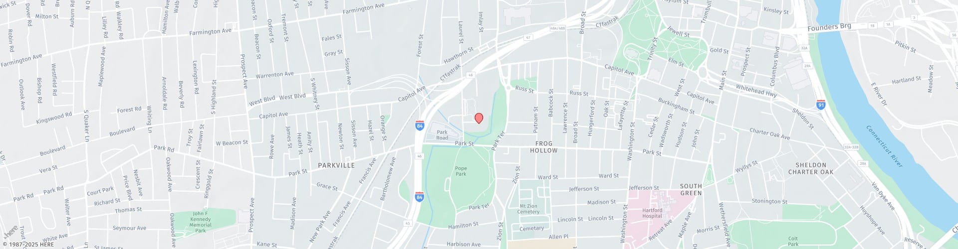 Location Map: 24 Park Place Hartford, CT 06106